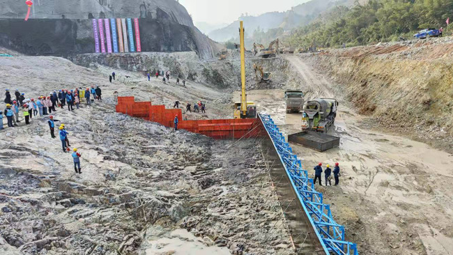 施工現(xiàn)場。福建省水利廳供圖