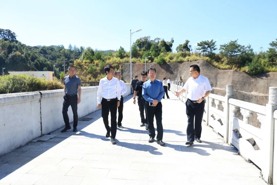 劉琳一行在明溪縣調(diào)研。福建省水利廳供圖