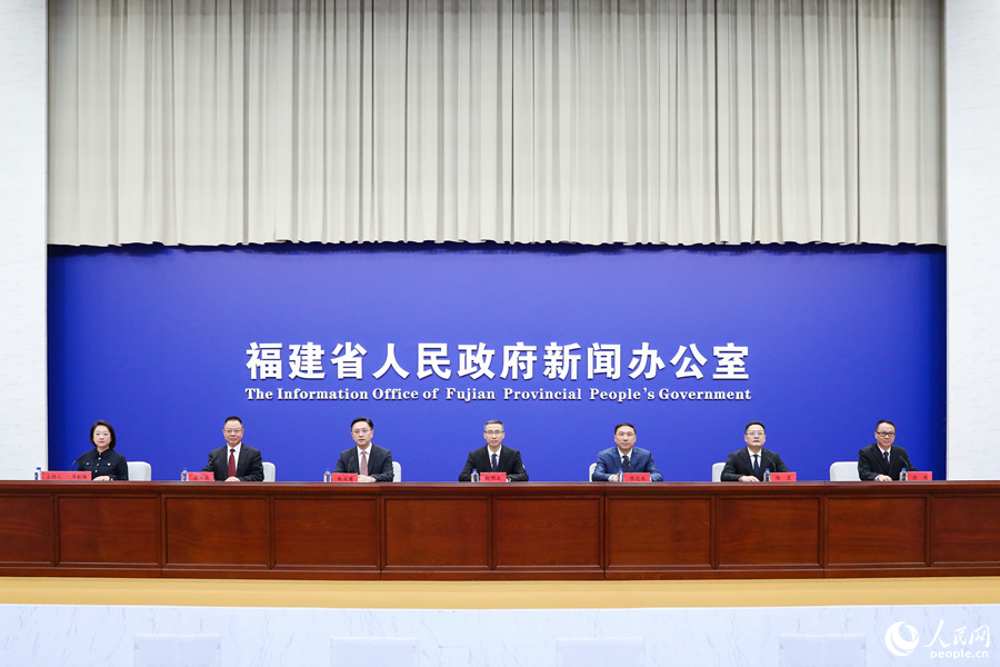 第二十六屆海峽兩岸經(jīng)貿(mào)交易會成果新聞發(fā)布會現(xiàn)場。人民網(wǎng) 陳永整攝