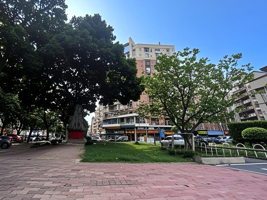 蒼園路北段榕樹節(jié)點“金厝邊”改造綠化。楊麗榮攝