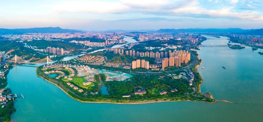 “城在山中、水在城中”，福州水生態(tài)良好。福州市水利局供圖