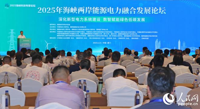 6月15日，2025年海峽兩岸能源電力融合發(fā)展論壇在福建廈門舉行。人民網(wǎng) 李昌乾攝