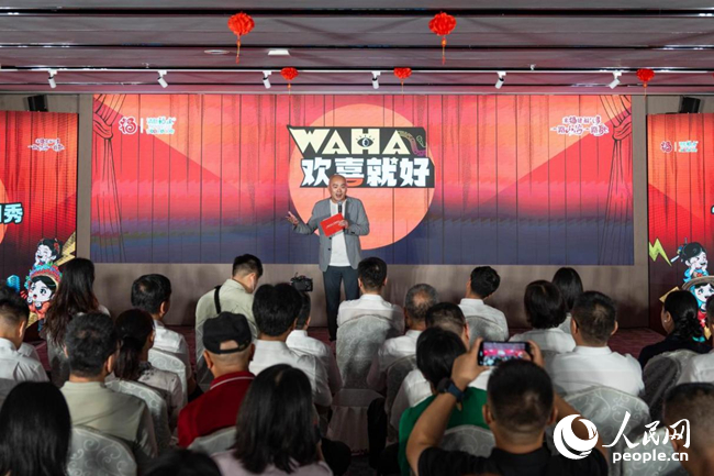 脫口秀表演。實習(xí)生 林靜茹攝
