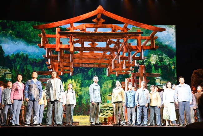 歌劇《鸞峰橋》進(jìn)京演出。記者 張桂漢攝